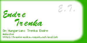 endre trenka business card